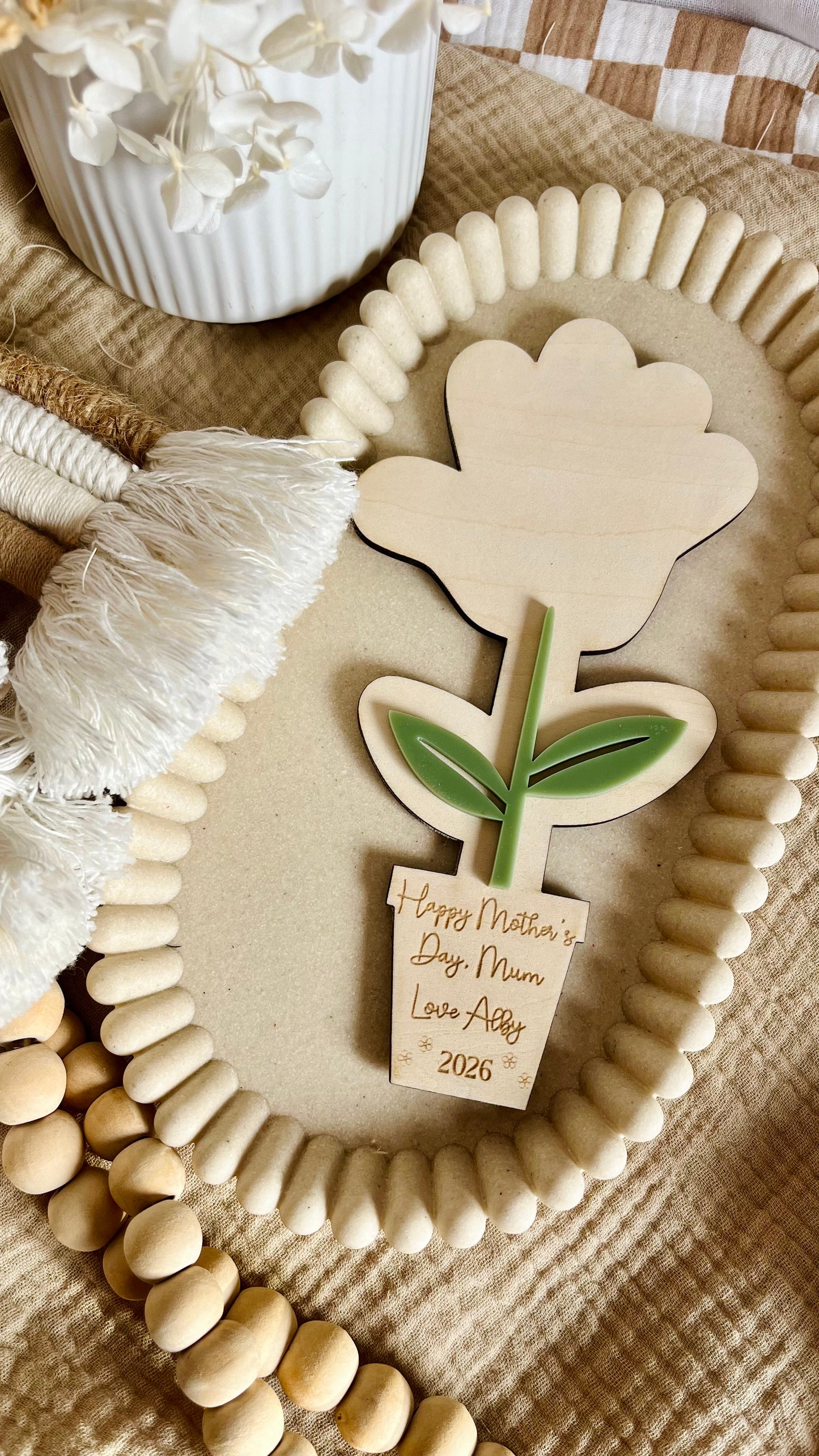 Handprint flower