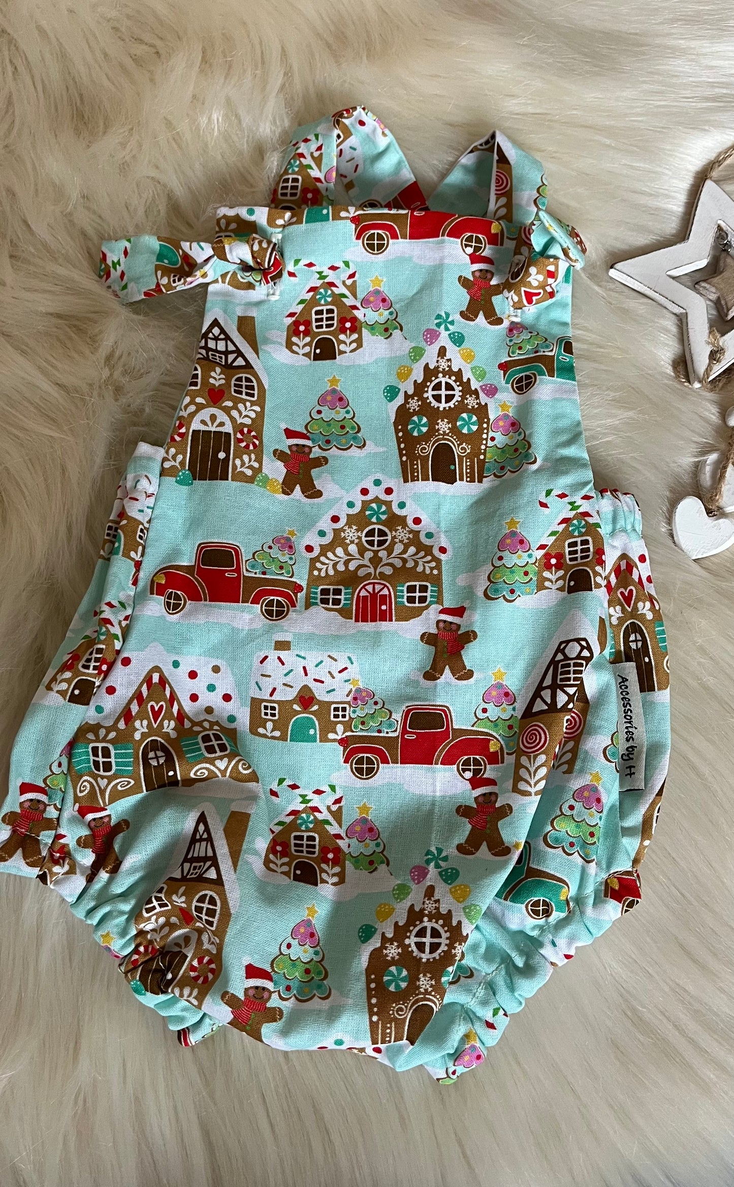 Accessories by H mint romper