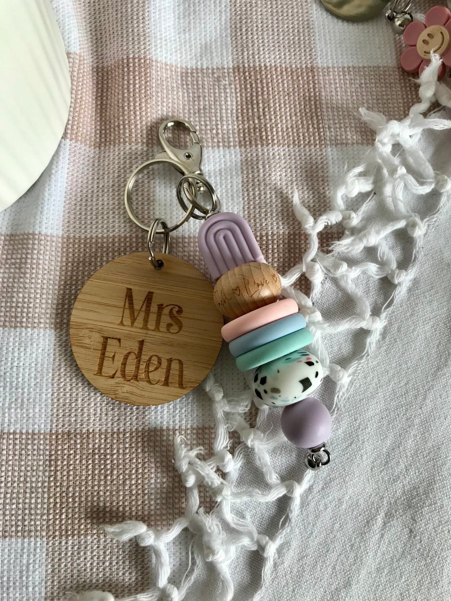 Customised ply name tag