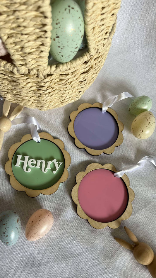 Pastel Easter tag