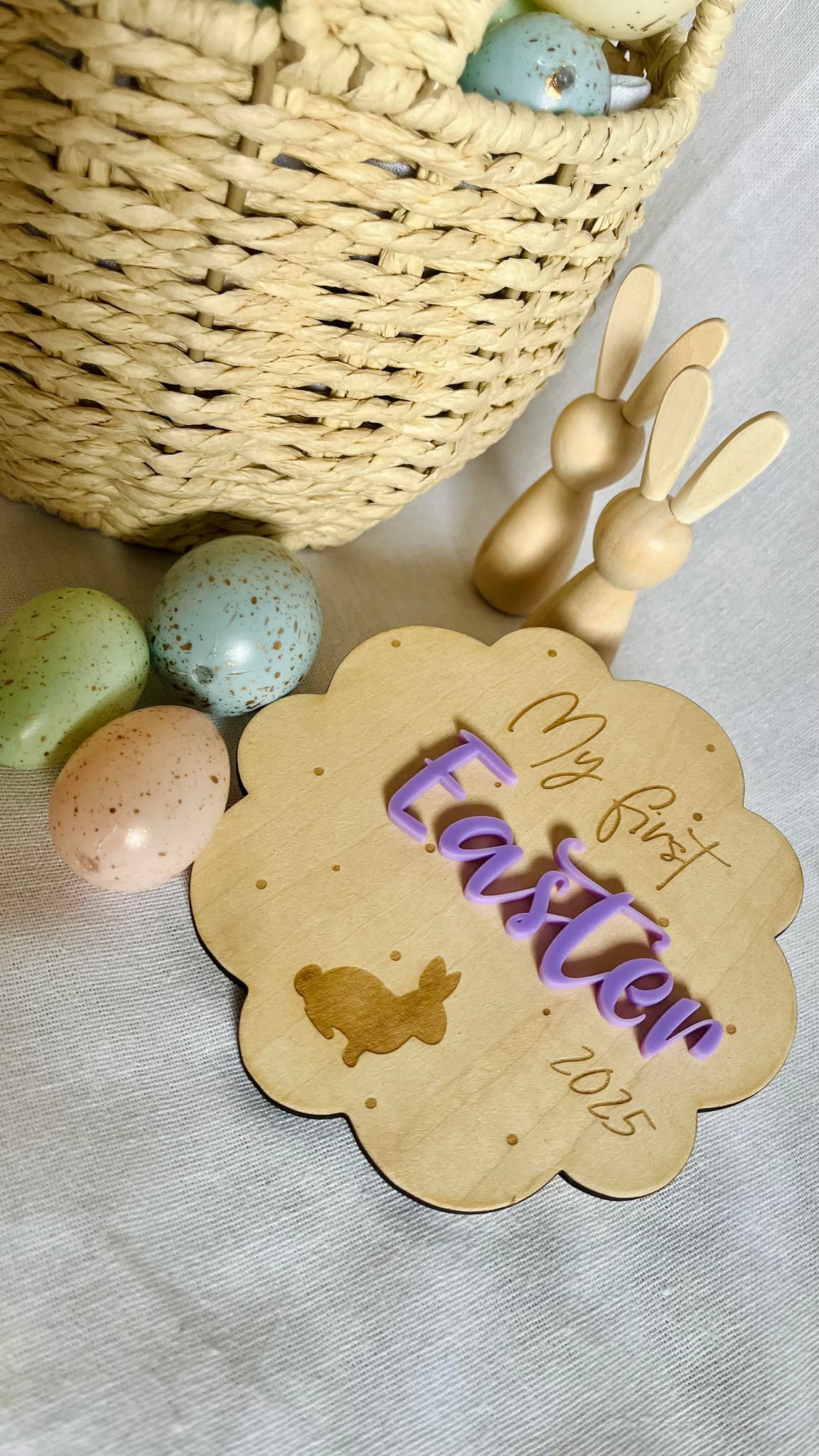 Non-personalised first Easter plaque