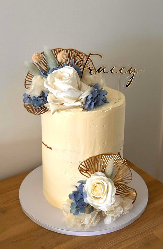 Name cake topper