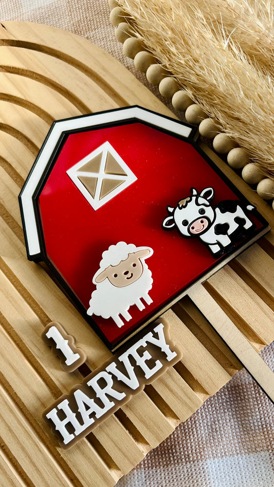 Farm set topper and fropper set