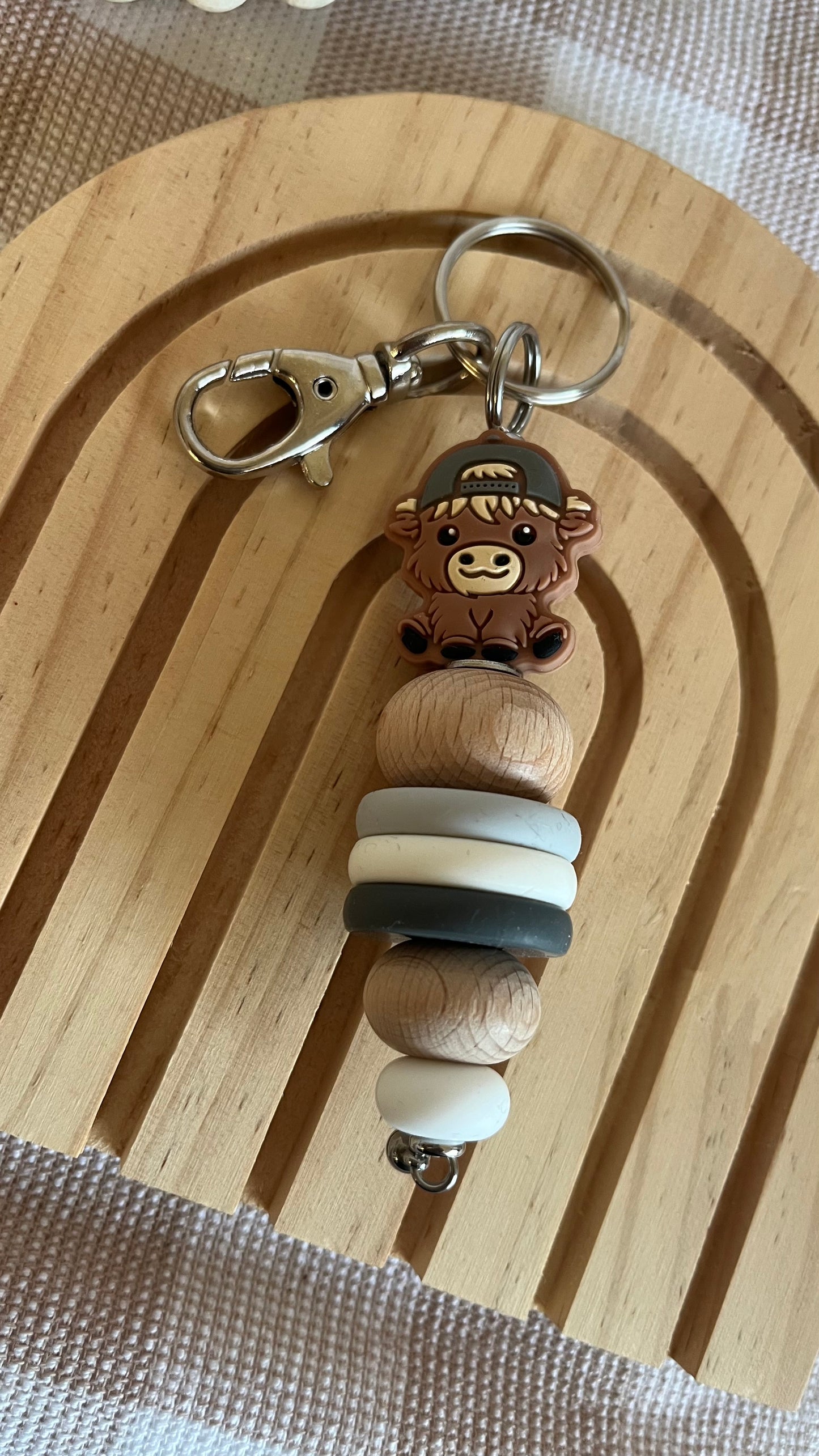 Highlander cap keychain