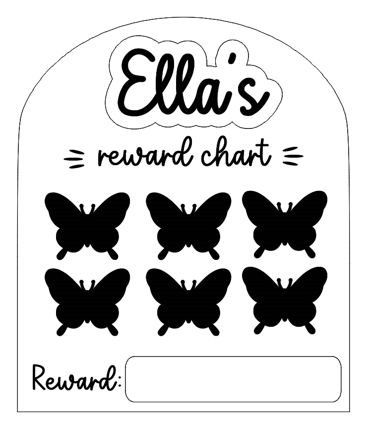 Butterfly rewards chart
