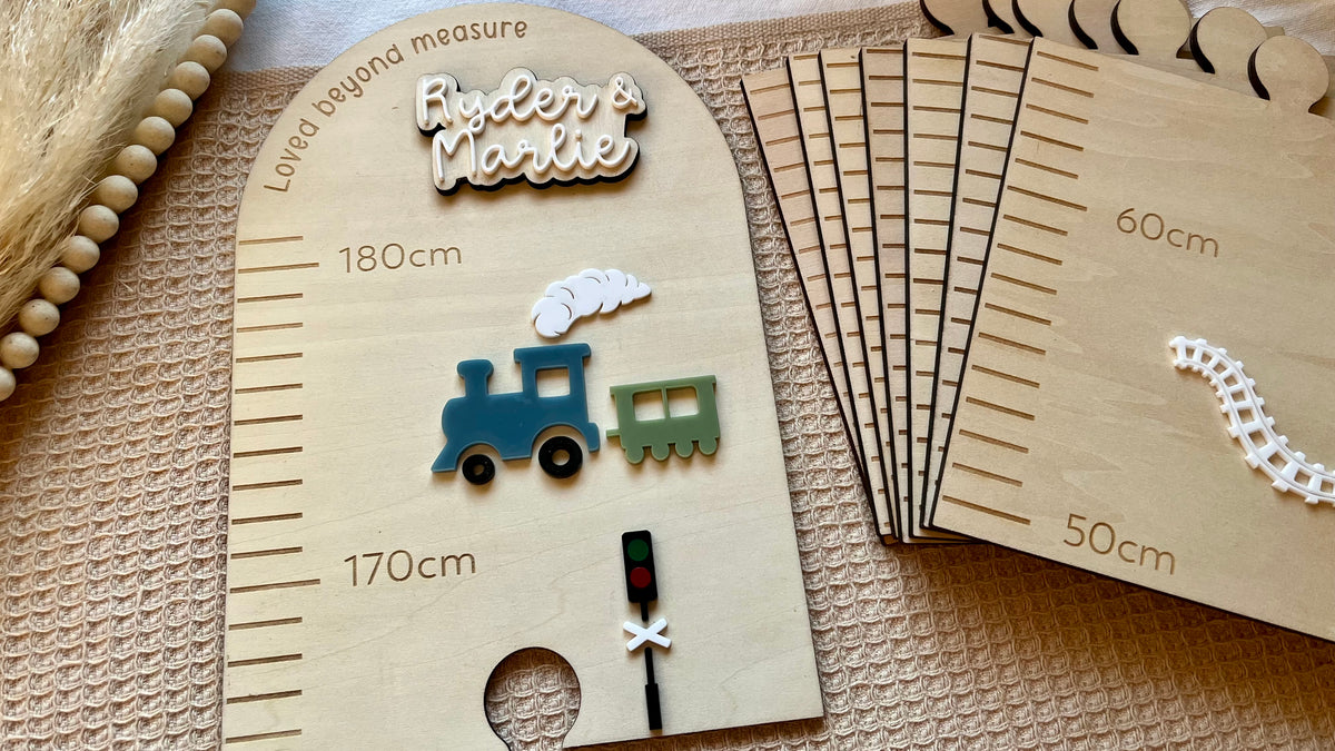 Train theme growth chart