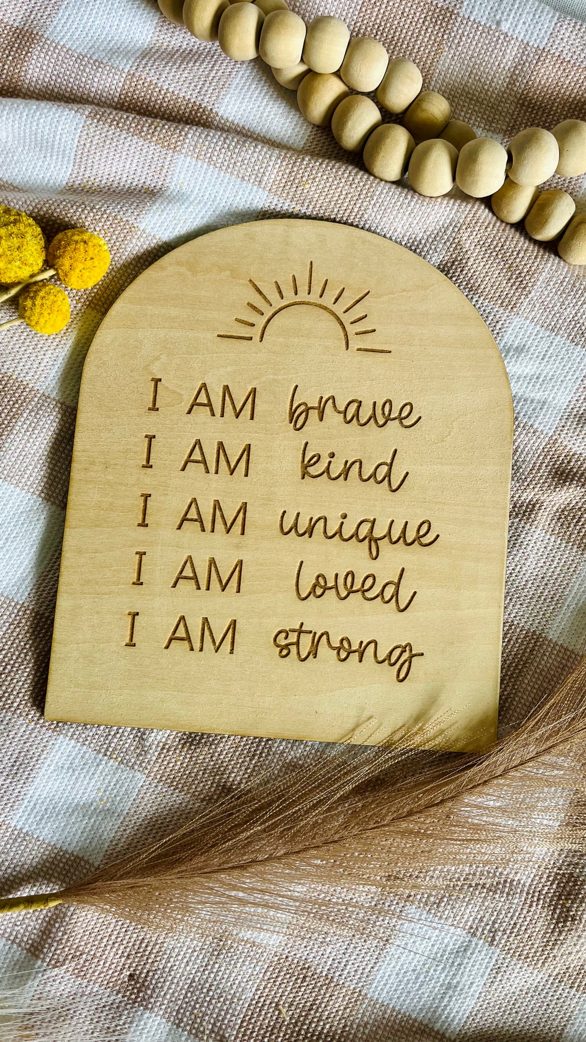 Affirmation plaque