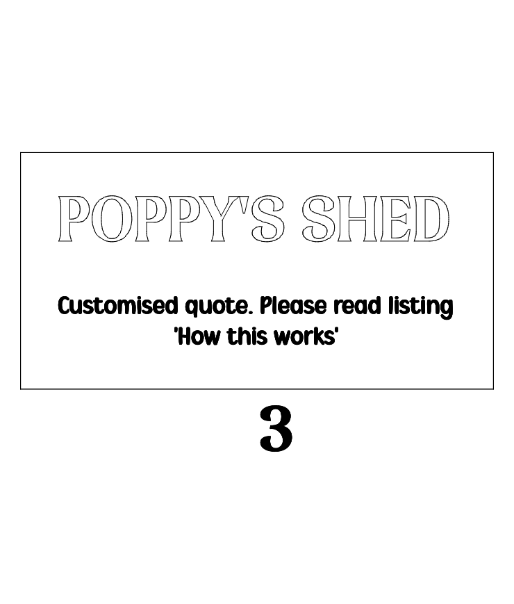 Acrylic/ ply sign