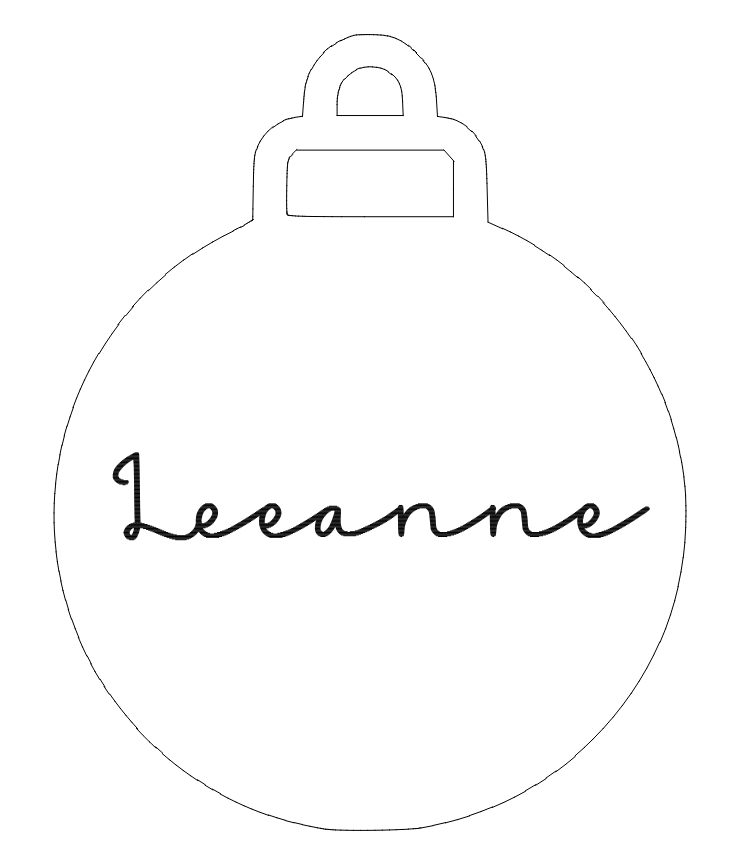Gold round bauble