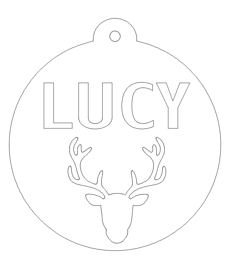 Lucy ply tree bauble