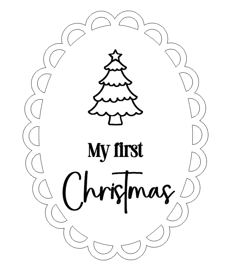 'Harvey's' oval first Christmas plaque