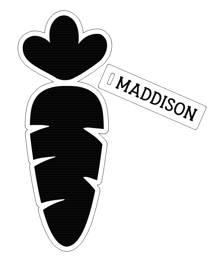 Carrot name tag