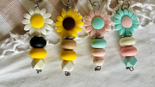 Sunflower keychain
