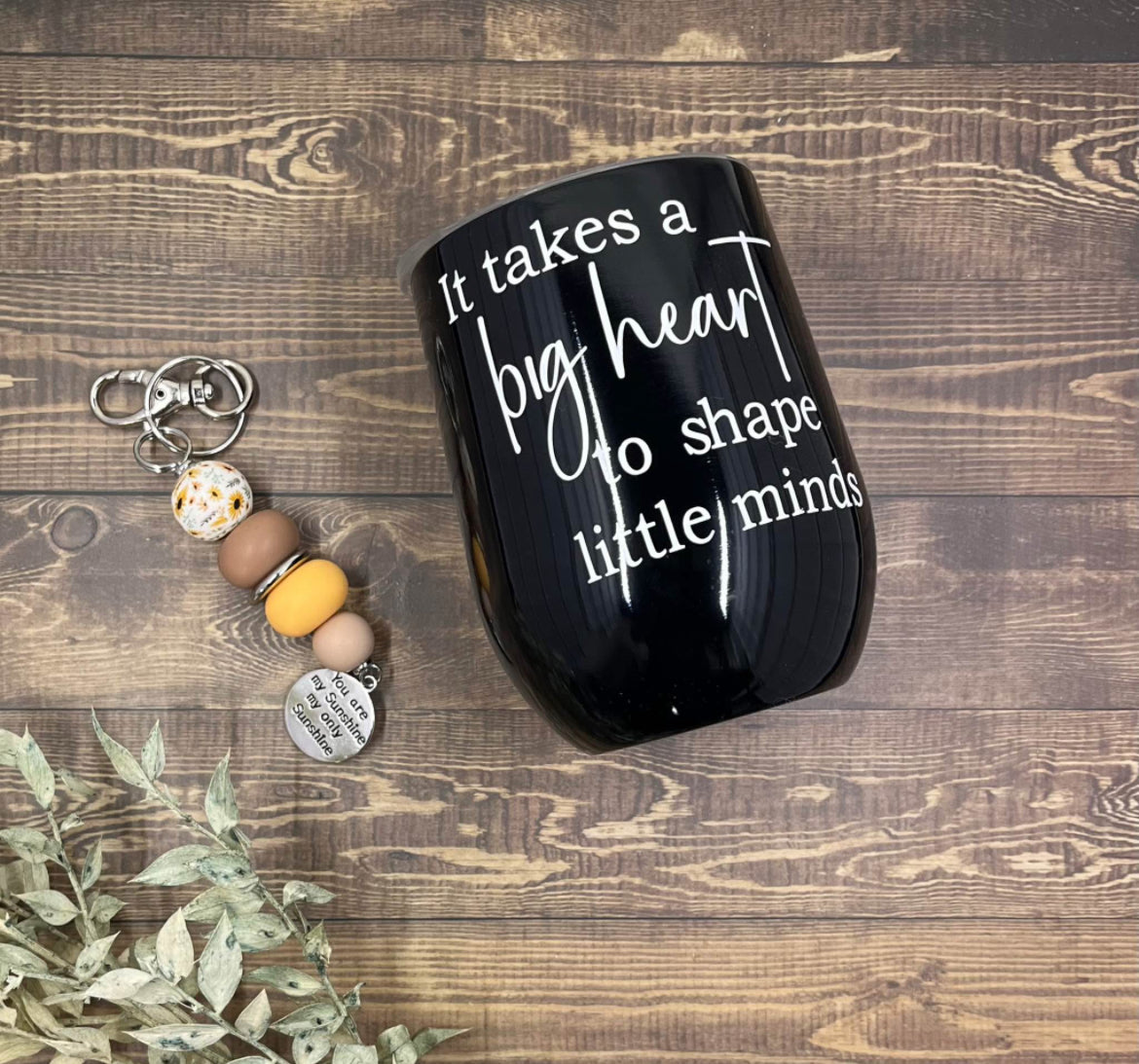 Coffee cup and keyring set