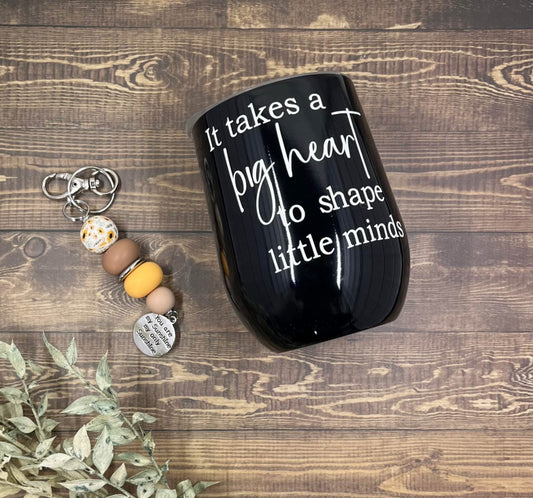 Coffee cup and keyring set