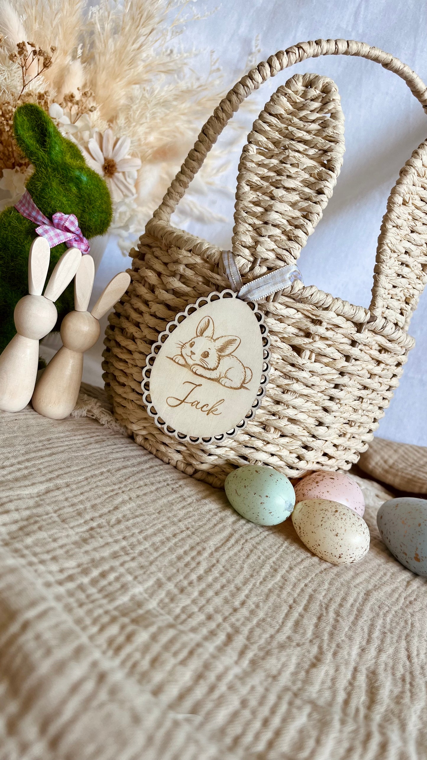 Easter basket tags