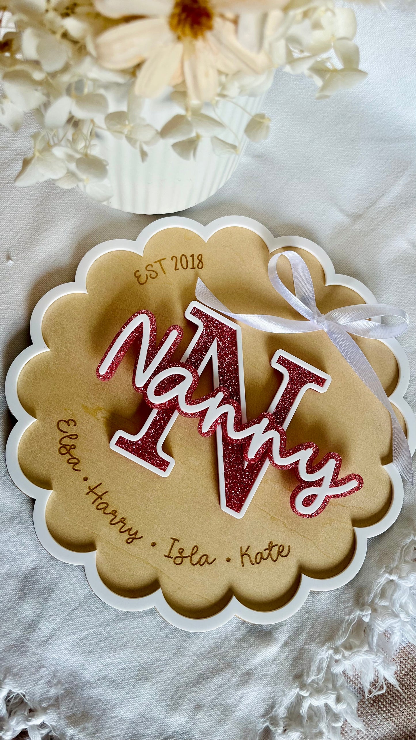 Scallop Mother's Day plaque