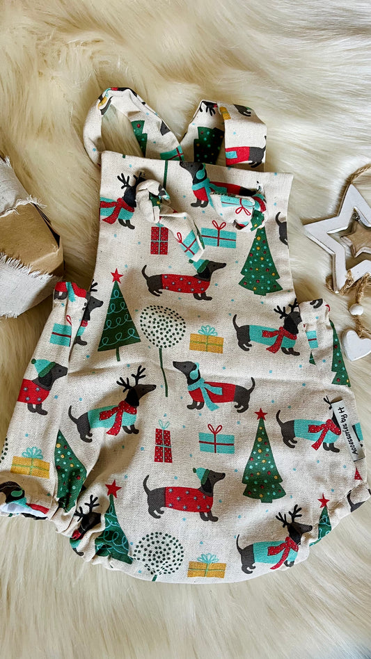 Accessories by H dachshund romper