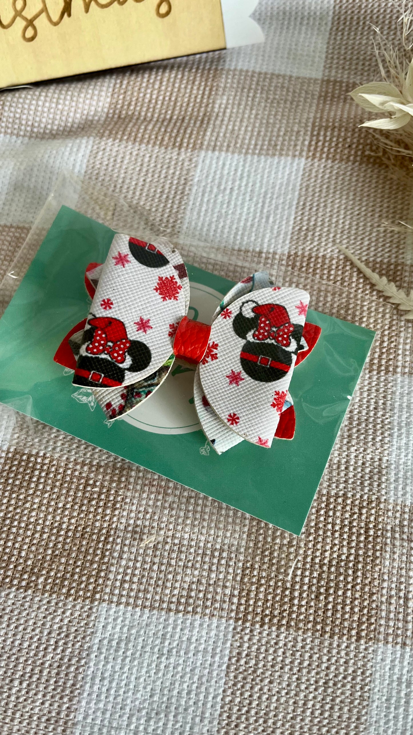 Christmas theme hair bows
