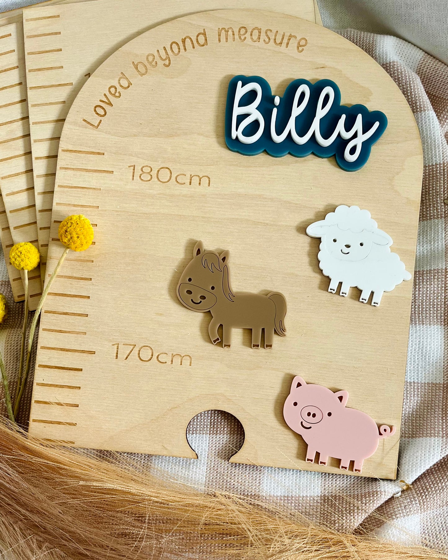 Farm theme growth chart