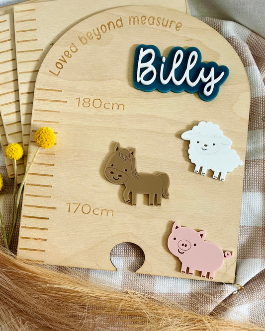 Farm theme growth chart