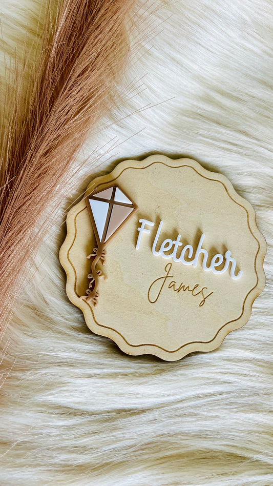 Kite birth announcement