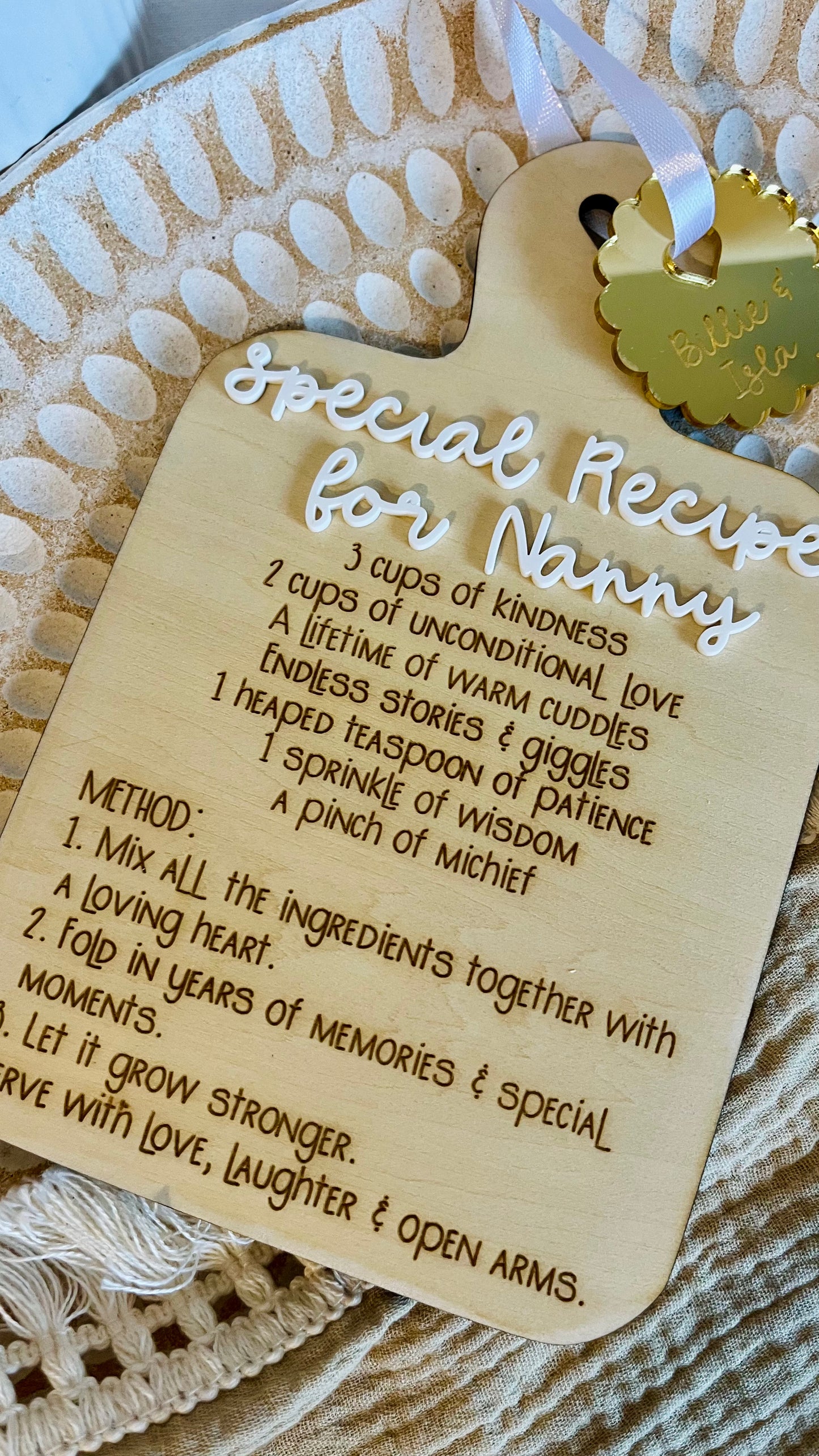 A special recipe for 'Nanny'
