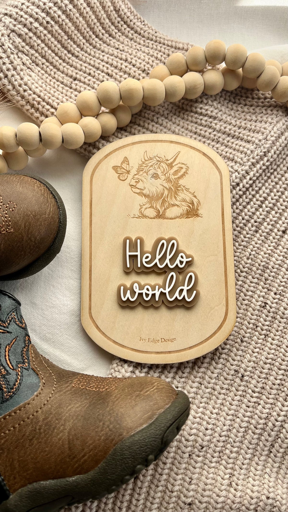 Highland birth announcement