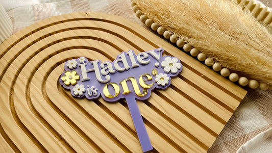 Daisy cake topper (two layer)