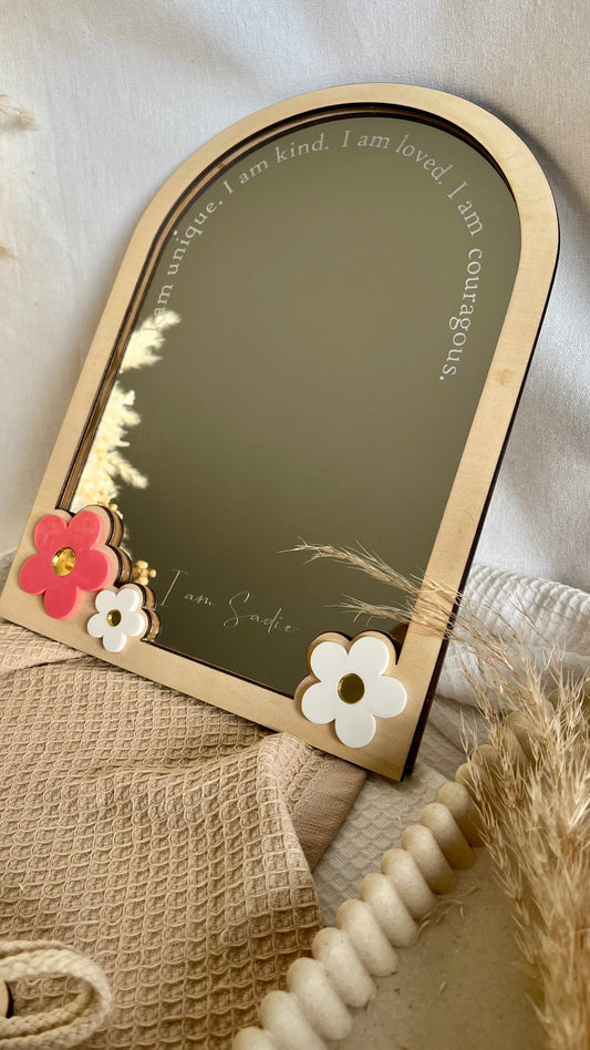 Daisies affirmation mirror