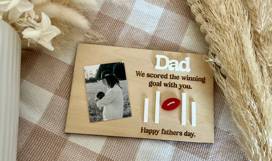 We scored the winning goal with you Dad
