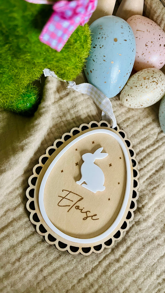 Layered Bunny basket tags design 8