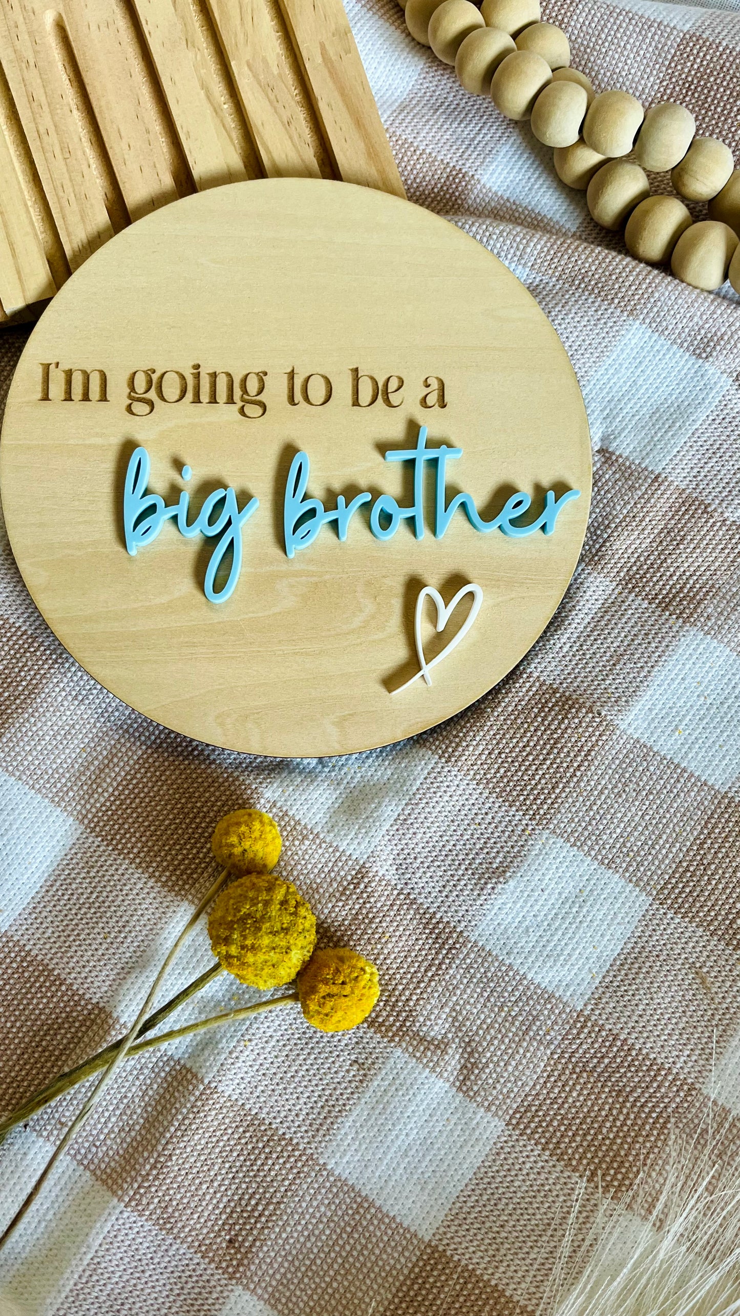 I’m going to be a big brother/ sister plaque