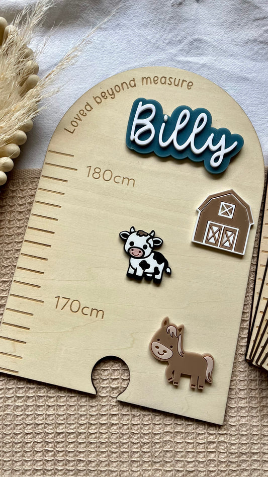 Farm theme growth chart