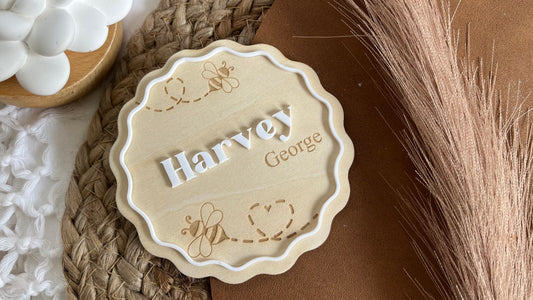 Bee birth announcement