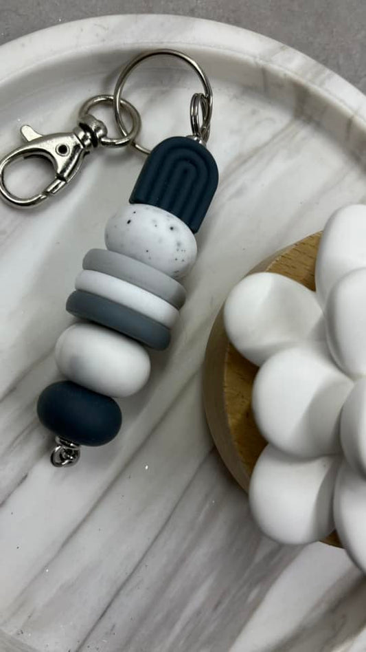 Stormy blue arch keychain