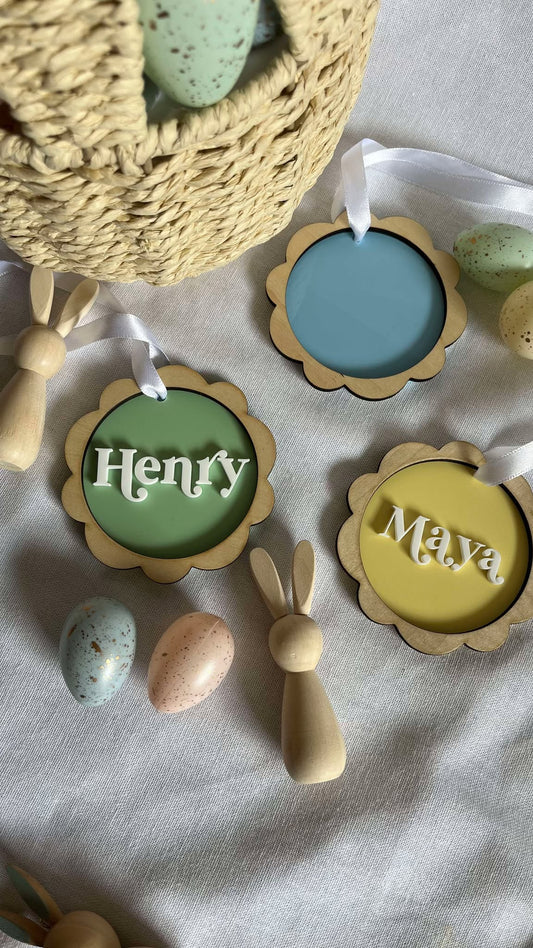 Pastel Easter tag