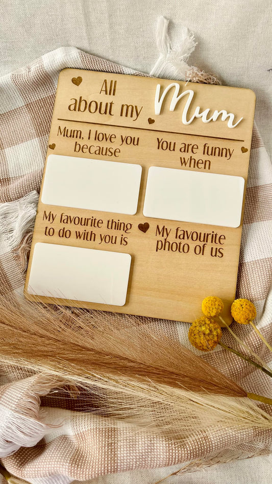 All about my Mum board.