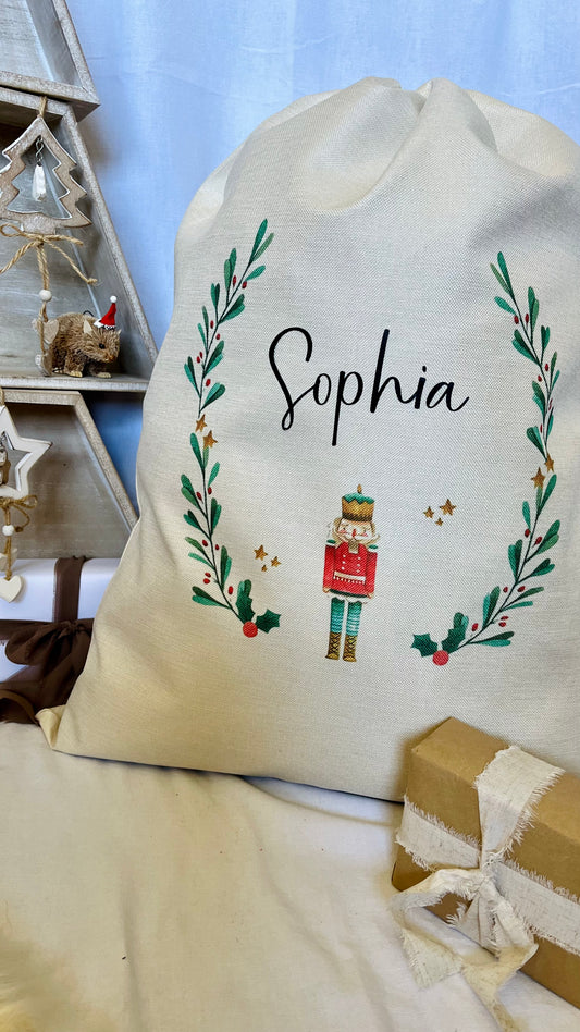 Nut cracker Santa sack