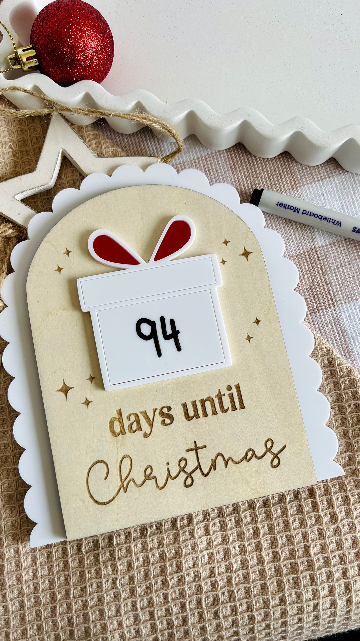Present countdown sign