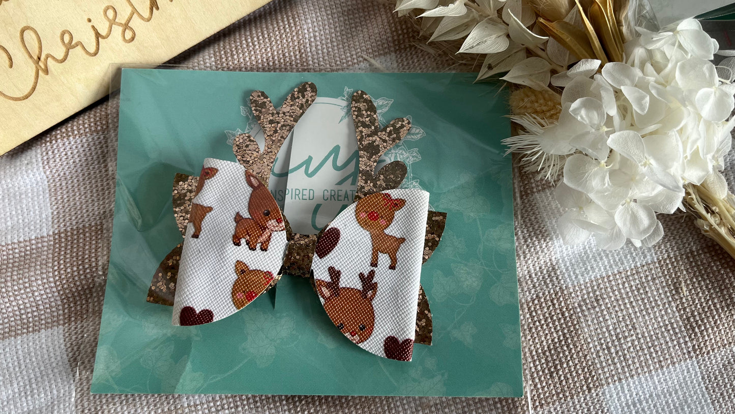 Christmas theme hair bows