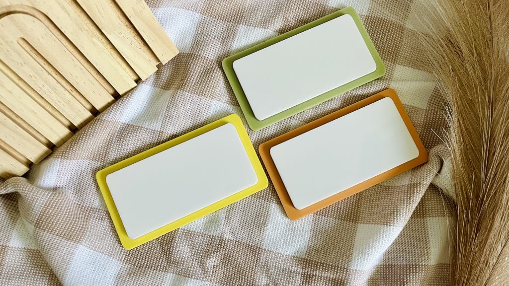 Acrylic storage labels