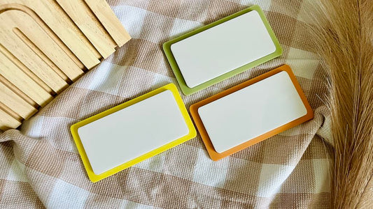 Acrylic storage labels
