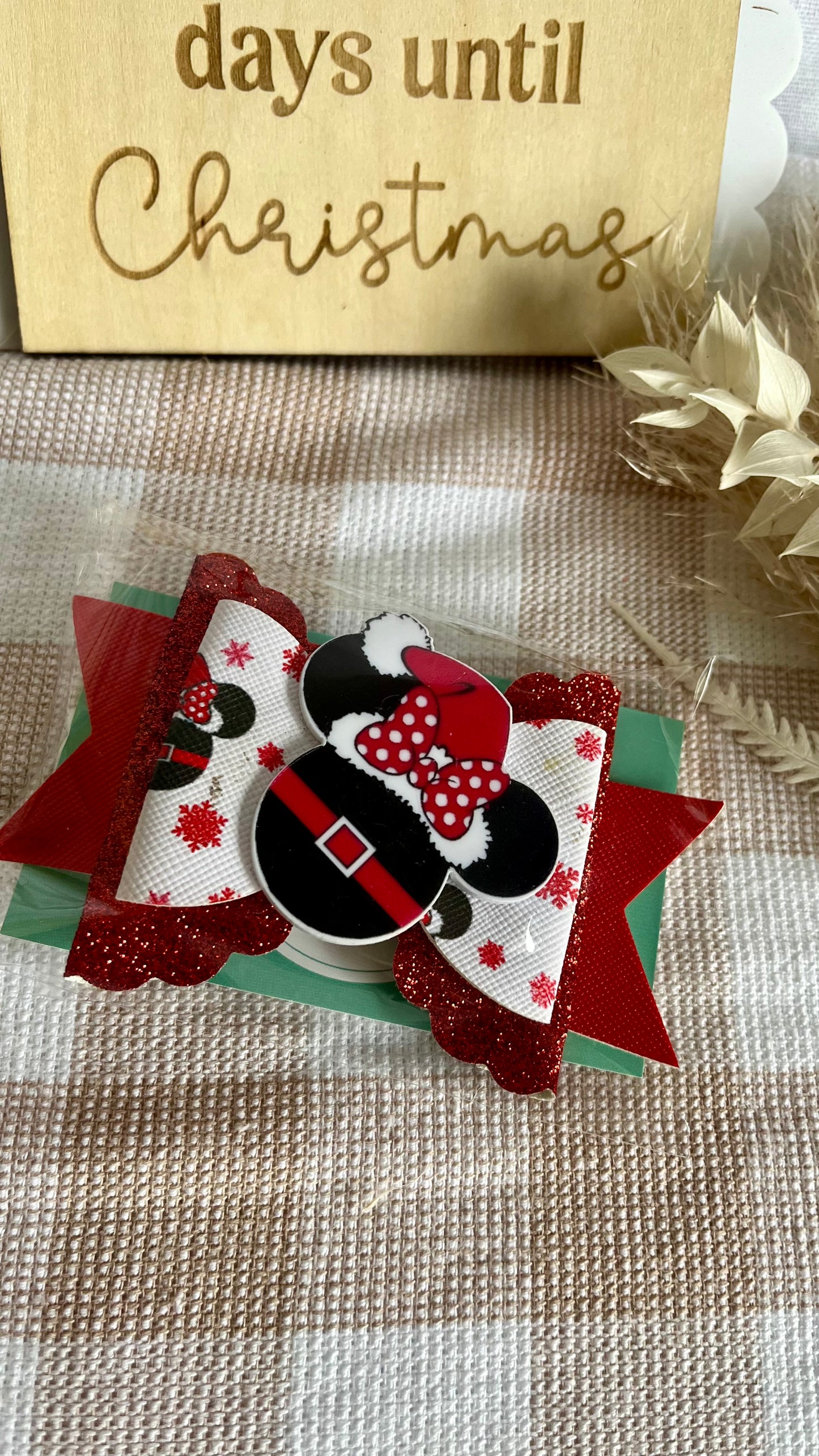 Christmas theme hair bows