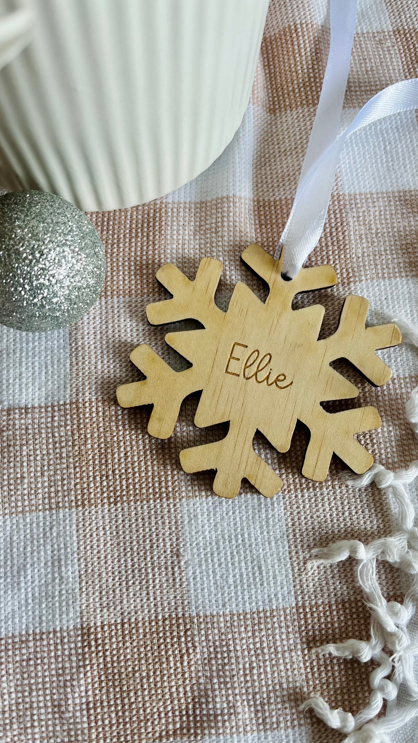 Ply icicle Christmas tree ornaments