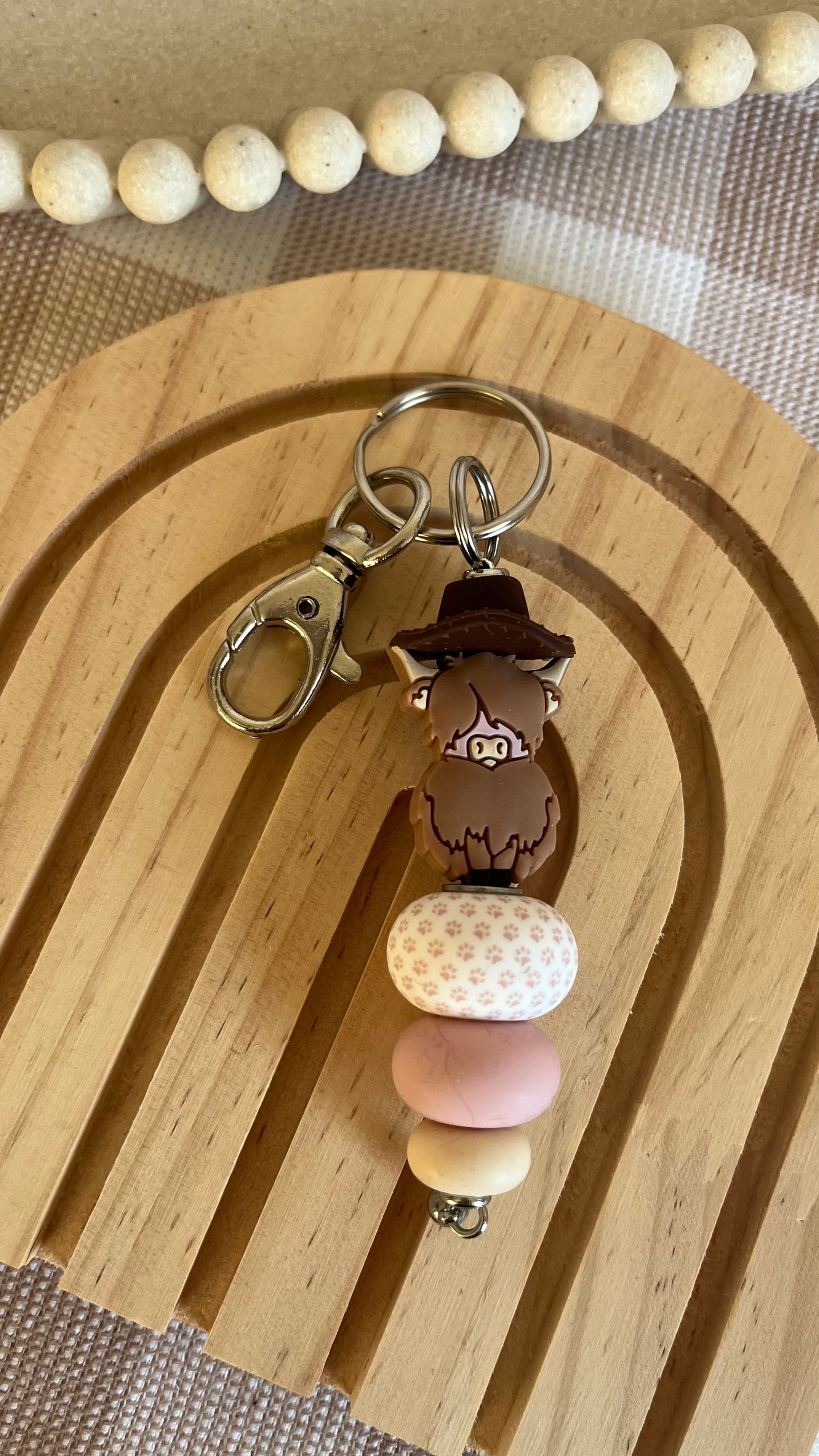 Hyland cow + hat key chains