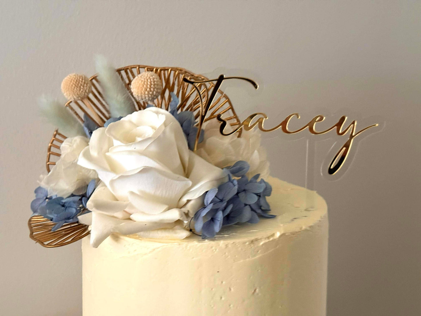 Name cake topper
