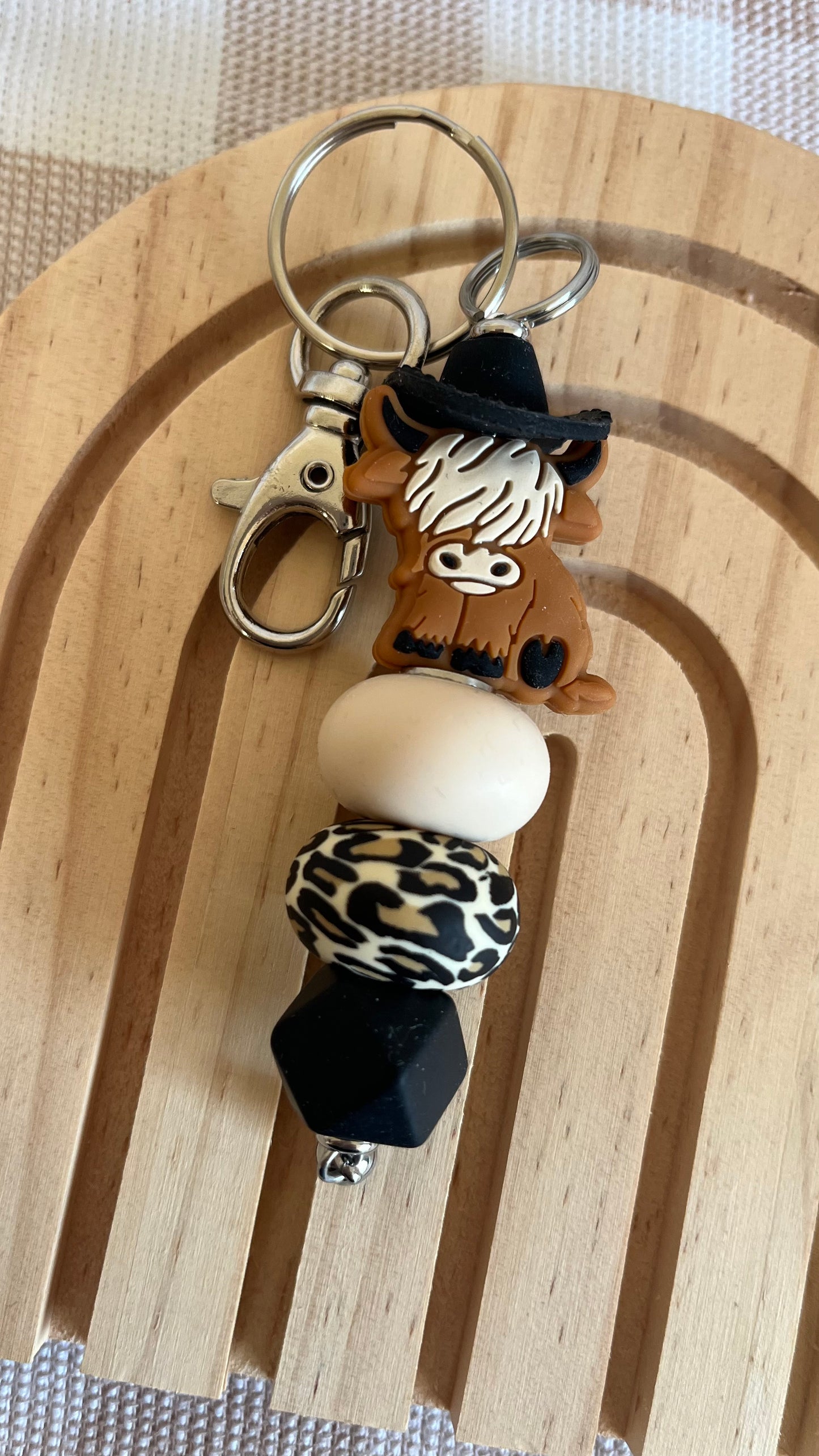 Hyland cow + hat key chains