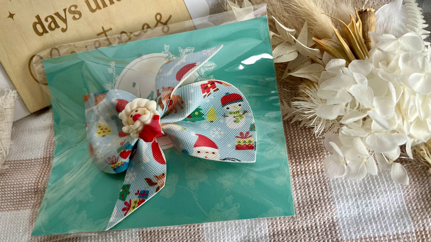Christmas theme hair bows