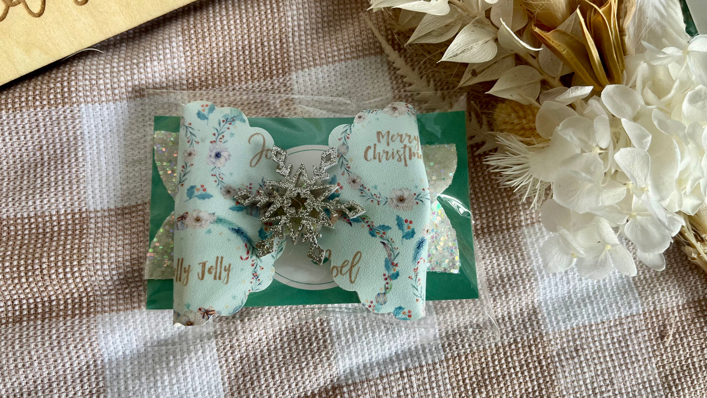 Christmas theme hair bows